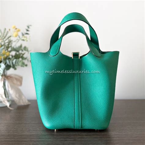 hermes picotin vert jade